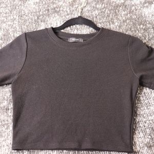 Black Crop Top from Korea